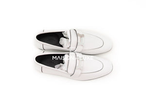 Hermes Hermes Women's White Paris Loafer 37.5 - view 3