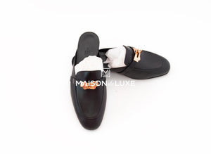 Hermes Hermes Women's Black OZ Kelly Mules 37 - view 2