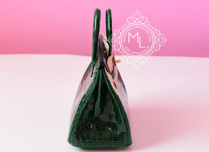 Hermes Hermes Green Vert Fonce Crocodile Gold Birkin 25 Handbag - view 5