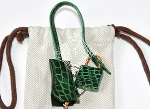 Hermes Hermes Green Vert Fonce Crocodile Gold Birkin 25 Handbag - view 12