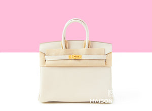 Hermes Hermes Birkin 25 Craie Togo Gold Hardware - view 1