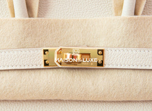 Hermes Hermes Birkin 25 Craie Togo Gold Hardware - view 8