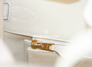 Hermes Hermes Birkin 25 Craie Togo Gold Hardware - view 11