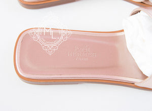 Hermes Hermes Womens Gold Oran Sandal Slipper 37 Shoes - view 5