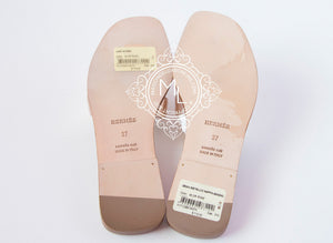 Hermes Hermes Womens Gold Oran Sandal Slipper 37 Shoes - view 6