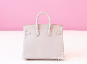 Hermes Hermes Beton Togo RGHW Birkin 25 Handbag - view 5