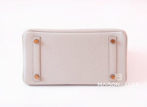Hermes Hermes Beton Togo RGHW Birkin 25 Handbag - view 7