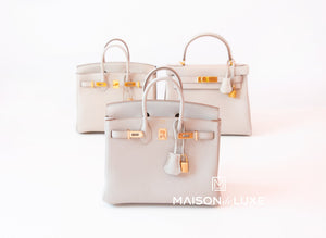 Hermes Hermes Beton Togo RGHW Birkin 25 Handbag - view 3