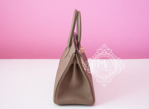 Hermes Hermes Etoupe Togo GHW Birkin 30 Handbag - view 4