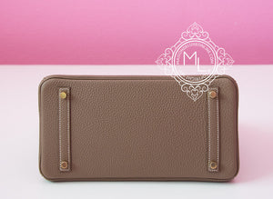 Hermes Hermes Etoupe Togo GHW Birkin 30 Handbag - view 5
