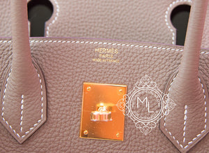 Hermes Hermes Etoupe Togo GHW Birkin 30 Handbag - view 7