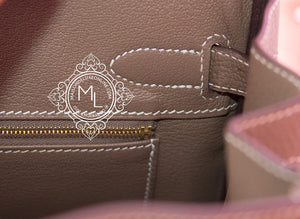 Hermes Hermes Etoupe Togo GHW Birkin 30 Handbag - view 9