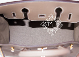 Hermes Hermes Etoupe Togo GHW Birkin 30 Handbag - view 8