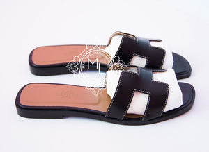 Hermes Hermes Womens Black Oran Sandal Slipper 36 Shoes - view 3