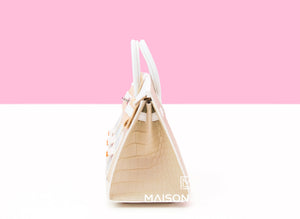 Hermes Hermes Neige Faubourg Birkin 20 White Matte Alligator Handbag - view 4