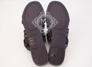 Hermes Hermes Womens Summer Nude Jelly Black Sandal Slipper 37 Shoes - view 6
