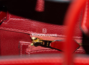 Hermes Hermes Birkin Sellier 25 Rouge H Box Calf - view 11