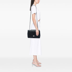 Chanel Classic Single Flap Bag Quilted Caviar Jumbo - view 5