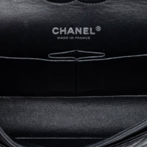 Chanel So Black Classic Double Flap Bag Chevron Lambskin Medium - view 4
