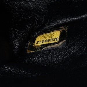 Chanel So Black Classic Double Flap Bag Chevron Lambskin Medium - view 6