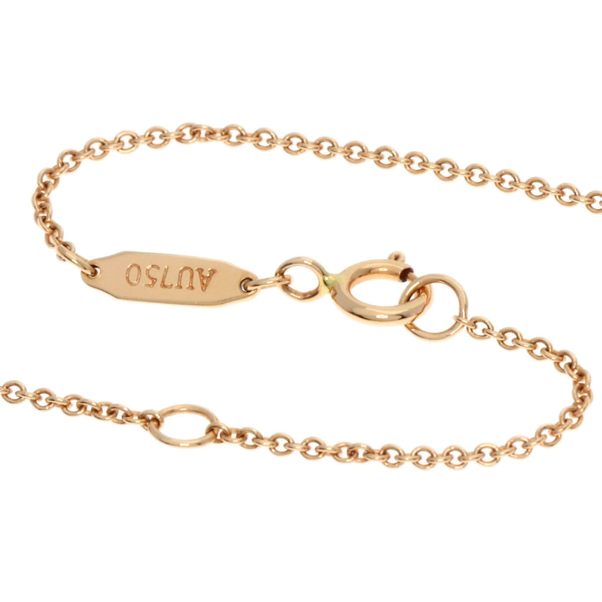 Knot Pendant Necklace 18K Rose Gold with Diamond