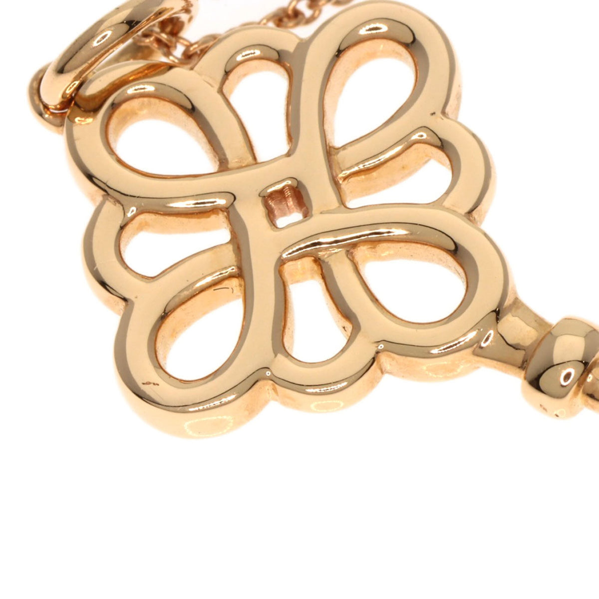 Knot Pendant Necklace 18K Rose Gold with Diamond