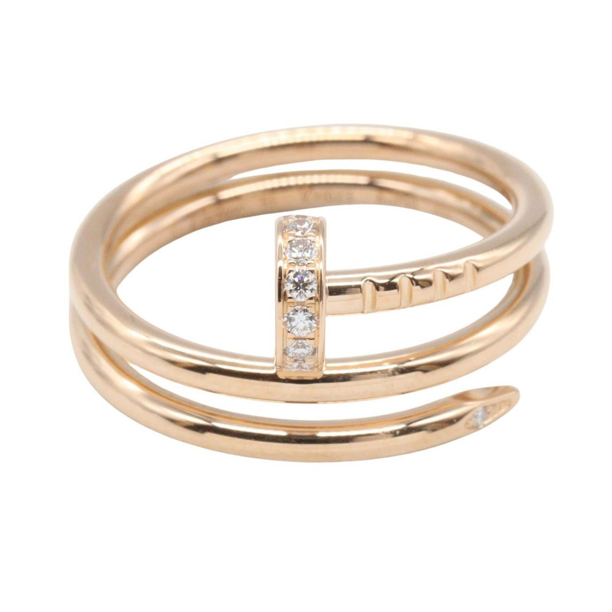 Cartier Juste un Clou Ring 18K Rose Gold with Diamond – view 2