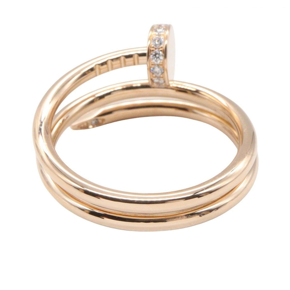 Cartier Juste un Clou Ring 18K Rose Gold with Diamond – view 3