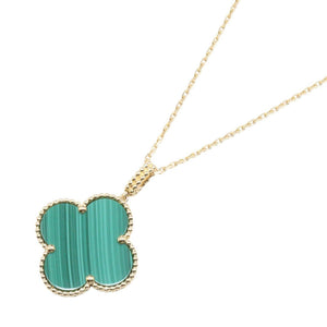 Van Cleef & Arpels Alhambra Pendant Necklace 18K Yellow Gold and Malachite - view 1
