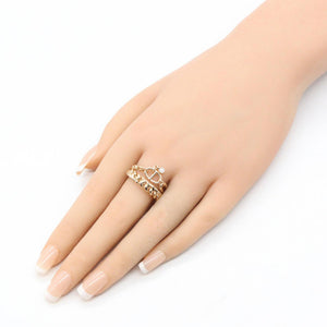 Hermes Mix and H Ring 18K Rose Gold - view 7