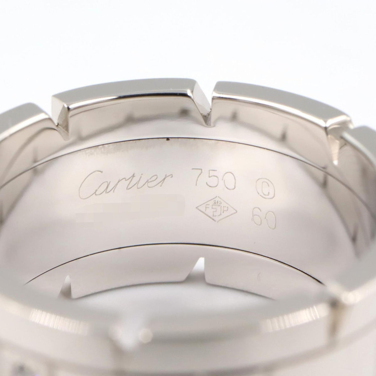 Cartier Band Ring 18K White Gold with Diamond – view 3