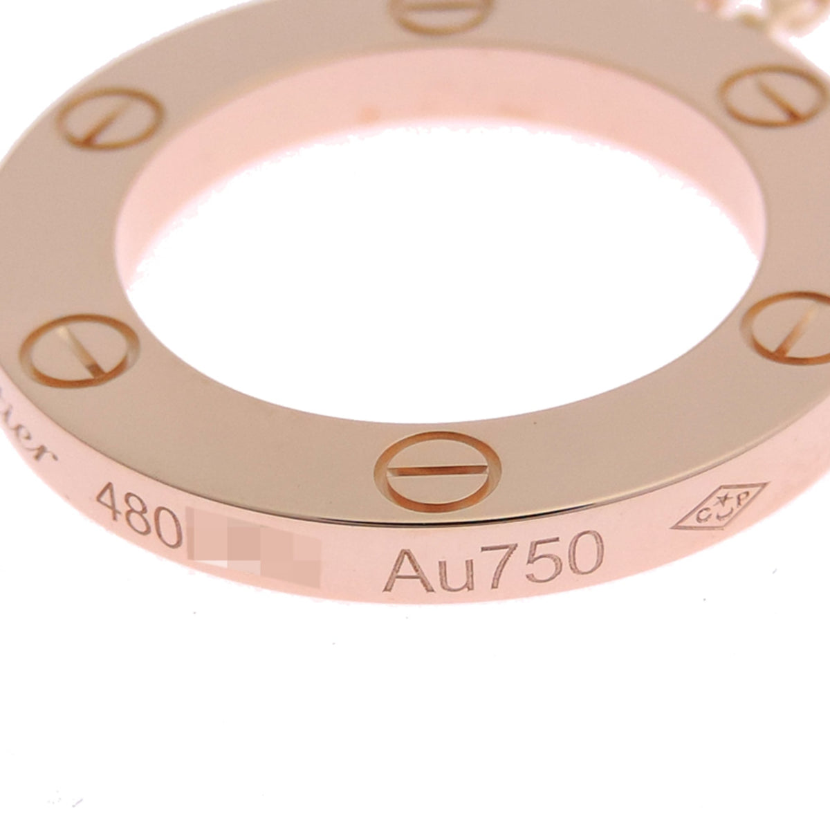 Cartier Love Circle Pendant Necklace 18K Rose Gold – view 5