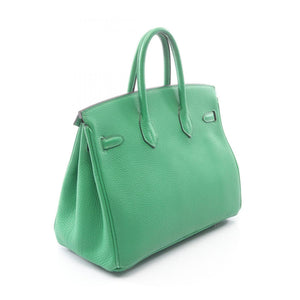 Hermes Birkin Handbag Green Togo with Palladium Hardware 25 - view 2