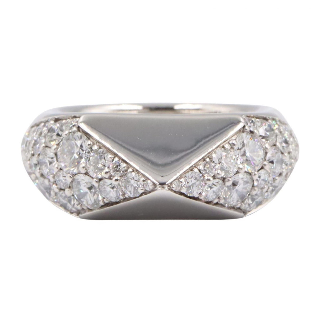 Signet Ring 18K White Gold