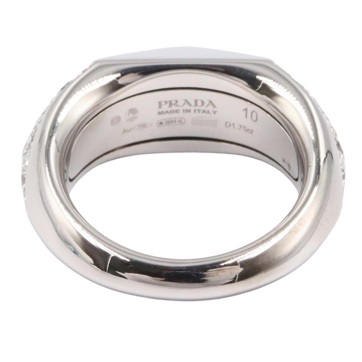 Signet Ring 18K White Gold