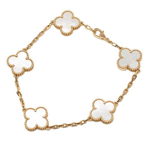 Van Cleef & Arpels Vintage Alhambra Bracelet 18K Yellow Gold and Mother of Pearl - view 1