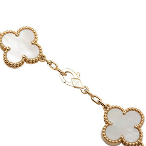 Van Cleef & Arpels Vintage Alhambra Bracelet 18K Yellow Gold and Mother of Pearl - view 5