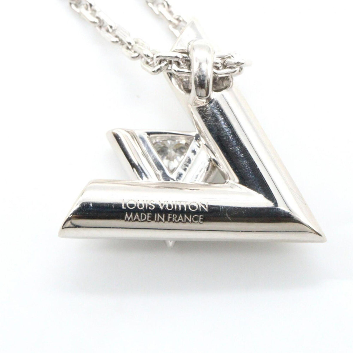 Pendant Necklace 18K White Gold with Diamond