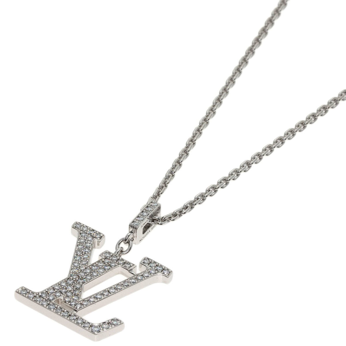 Pendant Necklace 18K White Gold with Diamond