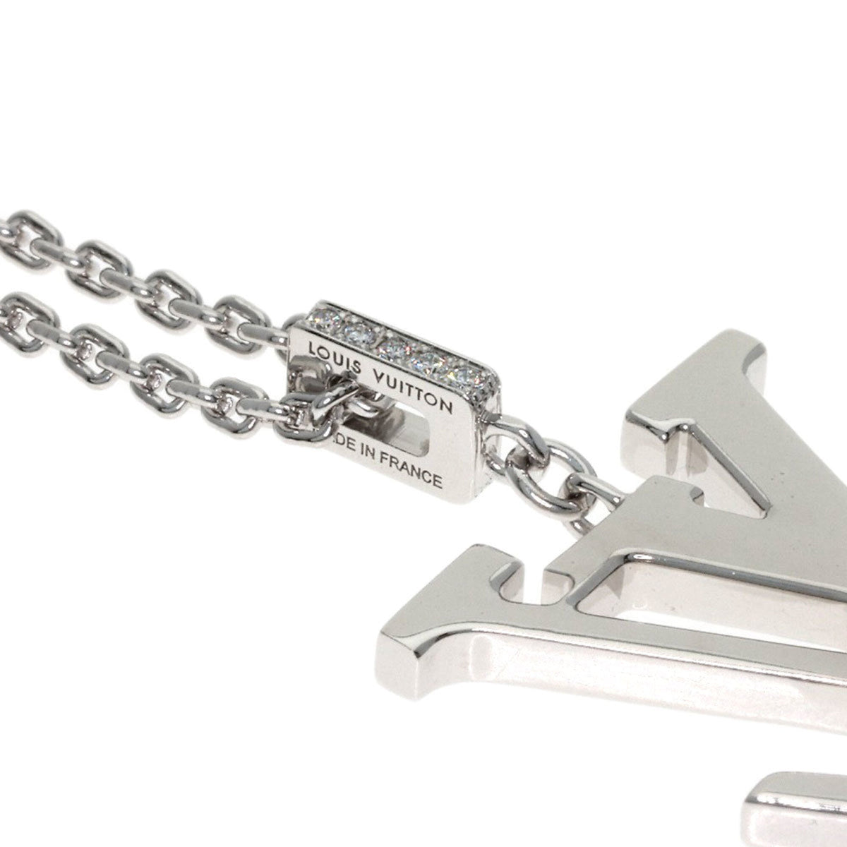 Pendant Necklace 18K White Gold with Diamond