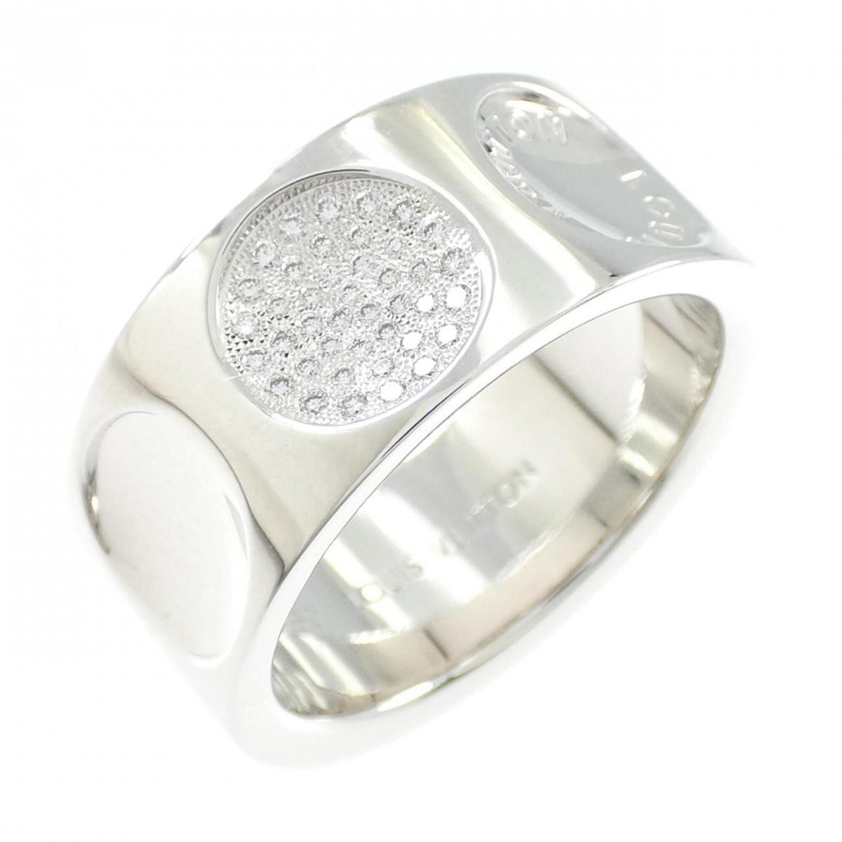 Louis Vuitton Petite Bague Empreinte Ring 18K White Gold