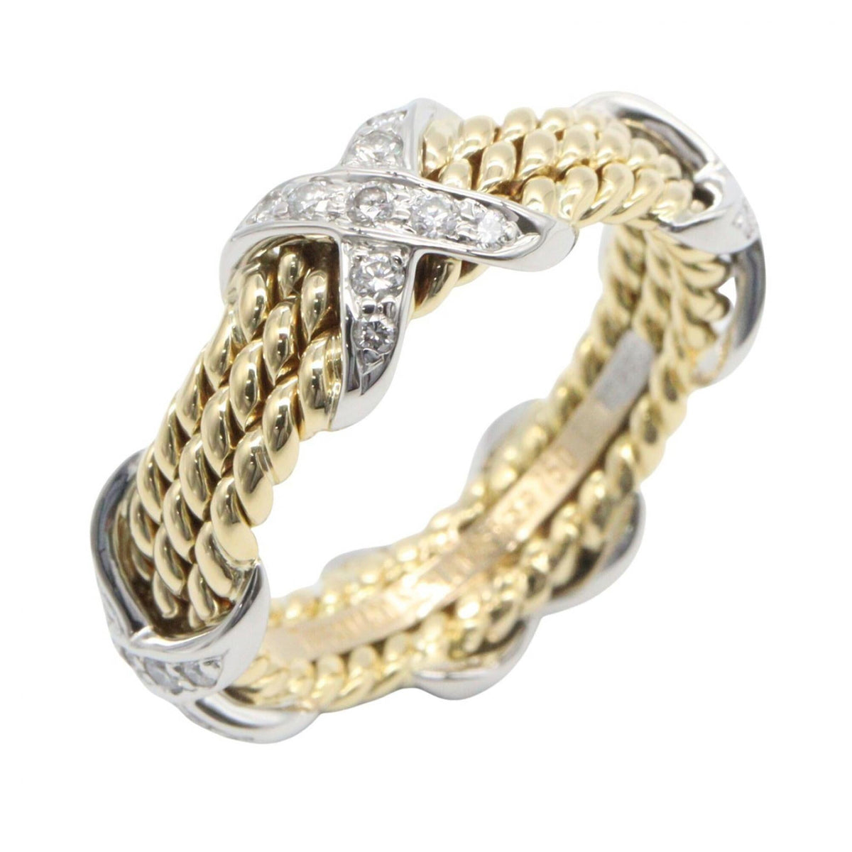 Ring Platinum and 18K Yellow Gold with Diamond