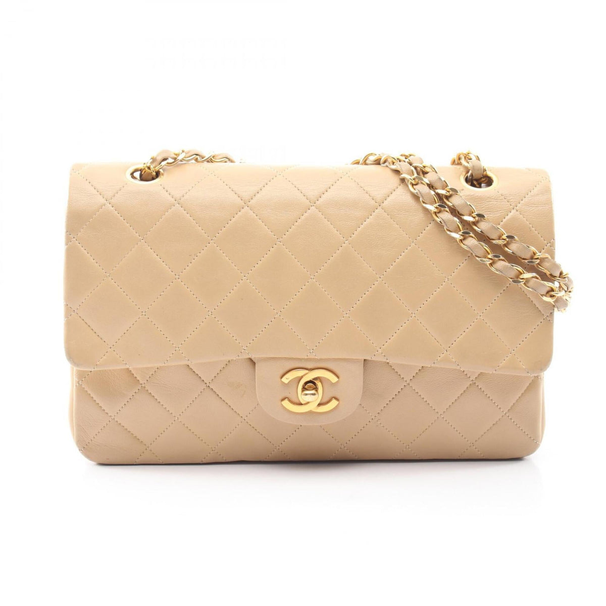 Vintage Classic Double Flap Bag Quilted Lambskin Medium