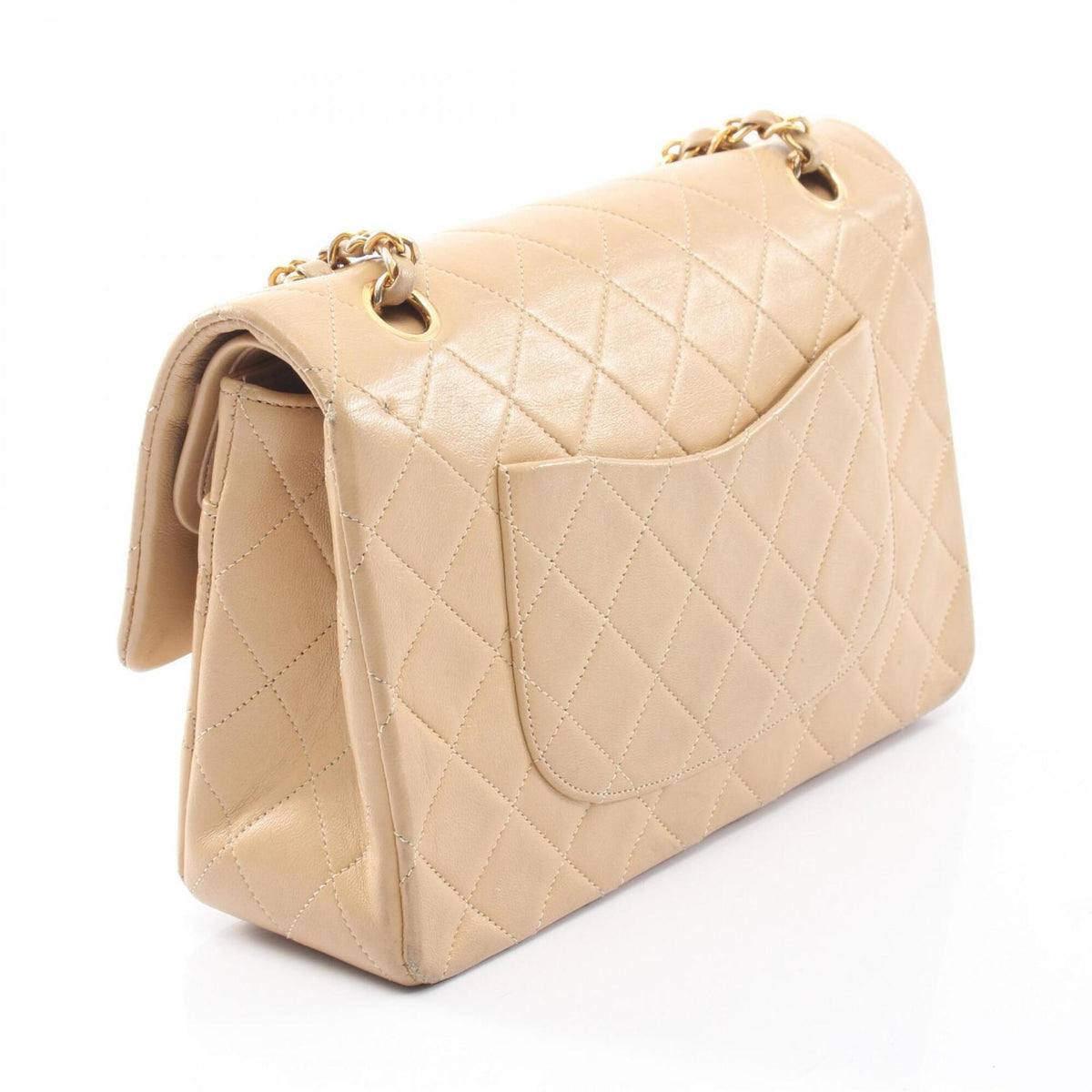 Vintage Classic Double Flap Bag Quilted Lambskin Medium