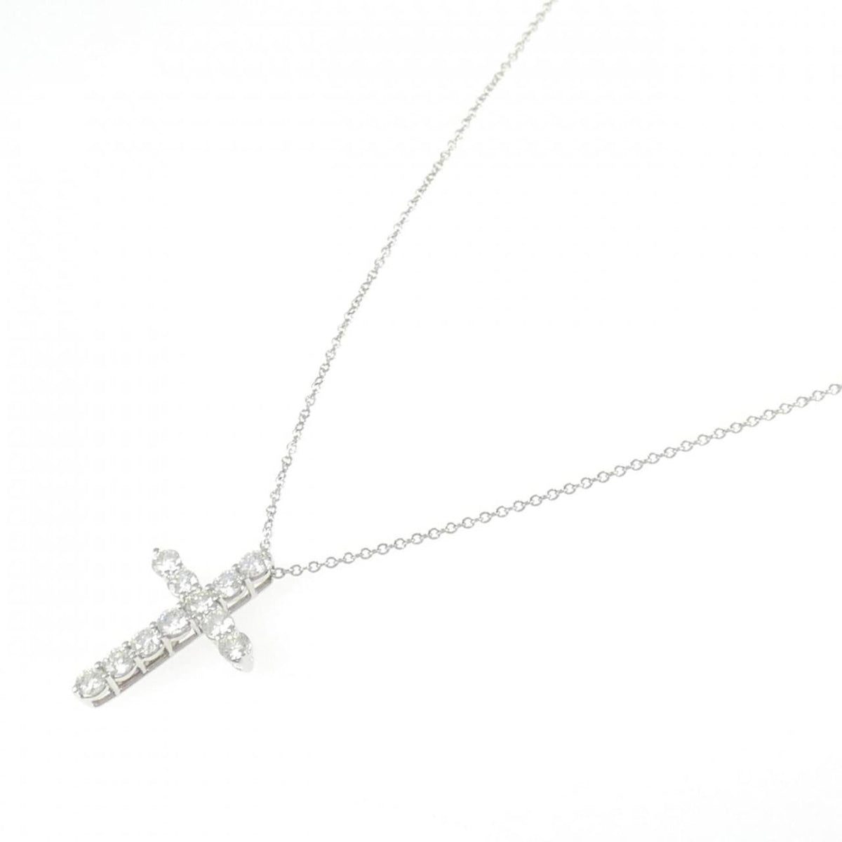 Pendant Necklace Platinum with Diamond Medium