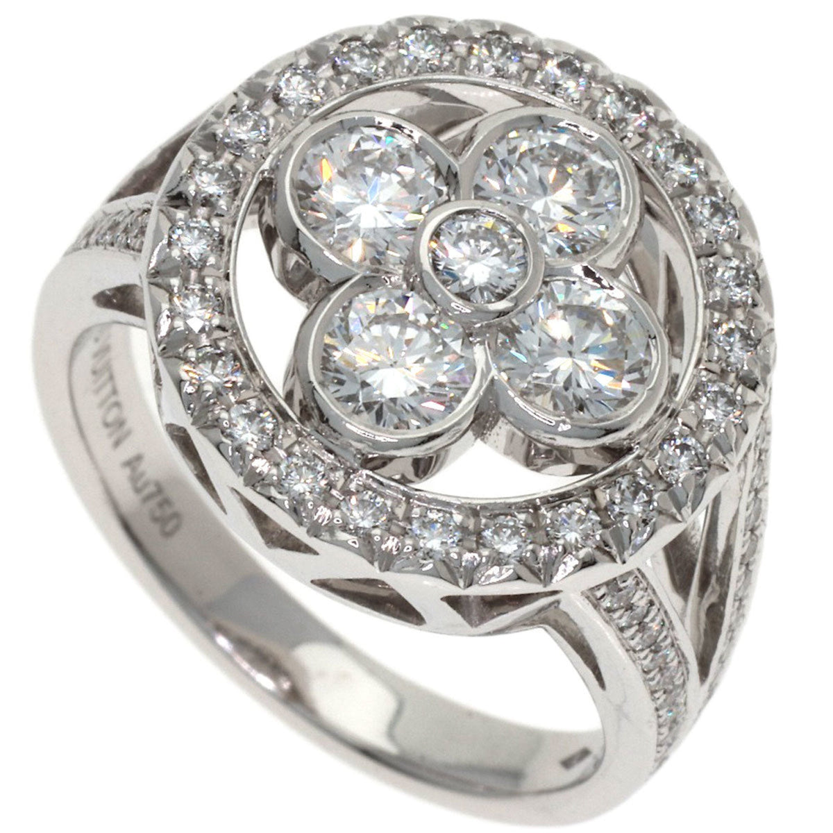 Louis Vuitton Blossom Ring 18K White Gold and Diamond