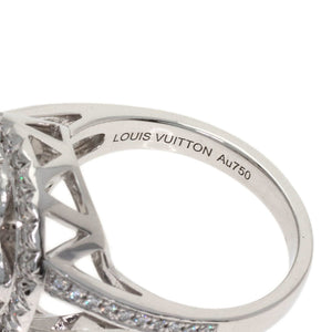 Louis Vuitton Blossom Ring 18K White Gold and Diamond - view 5
