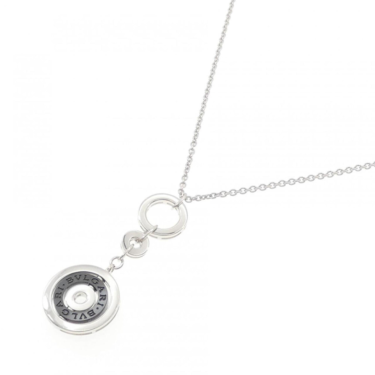 Pendant Necklace Ceramic and 18K White Gold