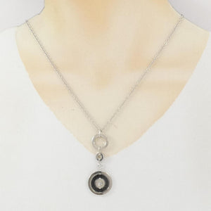 Bvlgari Pendant Necklace Ceramic and 18K White Gold - view 6
