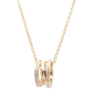 Bvlgari B.Zero1 Pendant Necklace 18K Rose Gold with Diamond - view 2